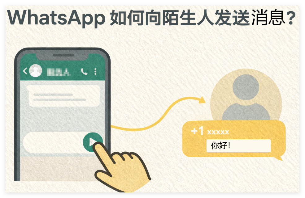WhatsApp如何向陌生人发送消息