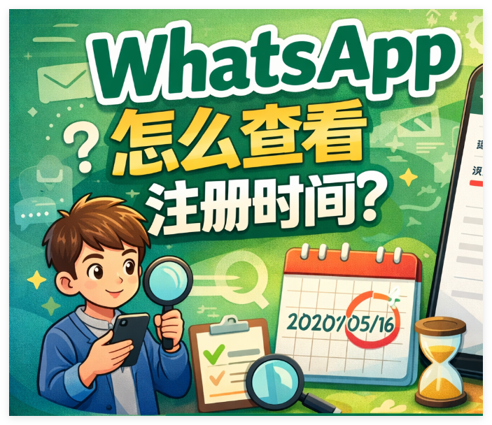 WhatsApp 怎么查看注册时间
