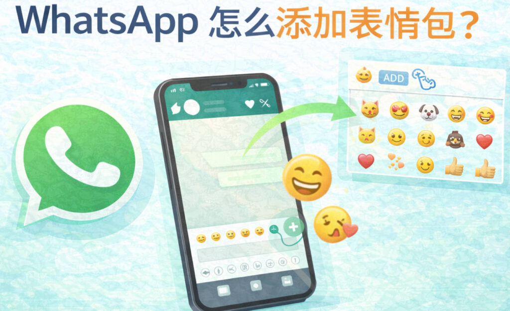 WhatsApp怎么添加表情包