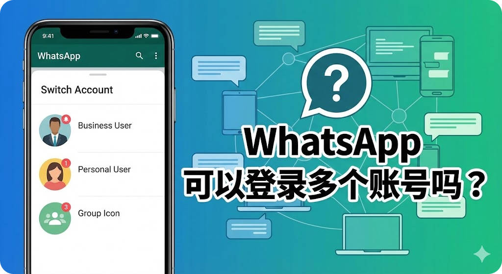 WhatsApp 可以登录多个账号吗