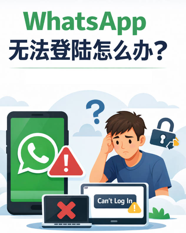 WhatsApp无法登录怎么办