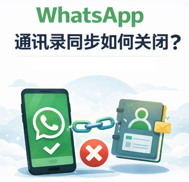 WhatsApp通讯录同步如何关闭