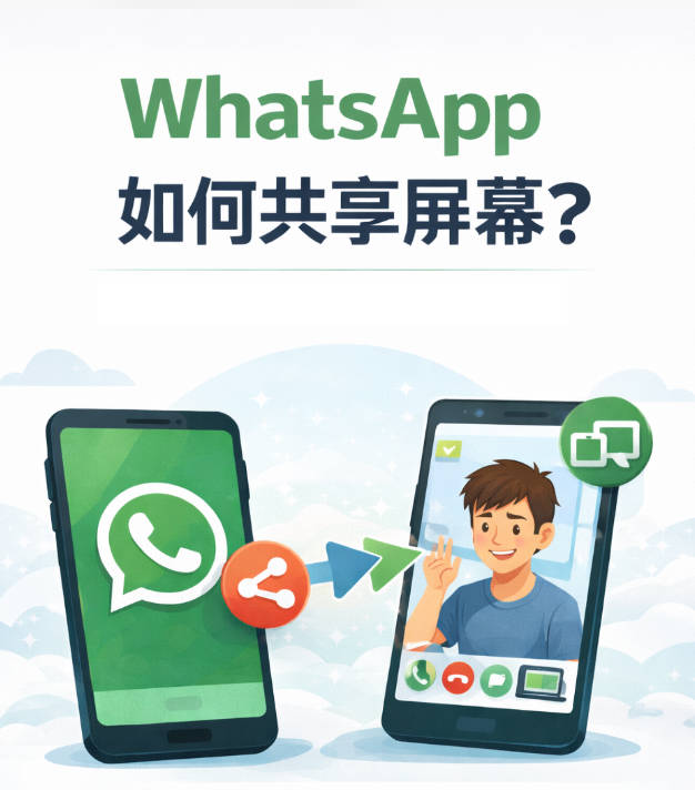 WhatsApp如何共享屏幕