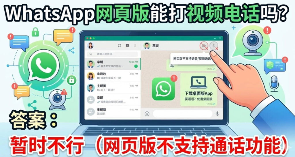 WhatsApp网页版能打视频电话吗