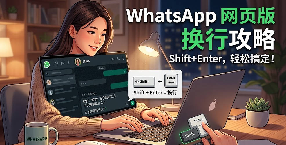 WhatsApp网页版怎么换行