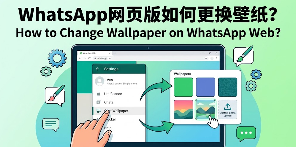 WhatsApp网页版如何更换壁纸