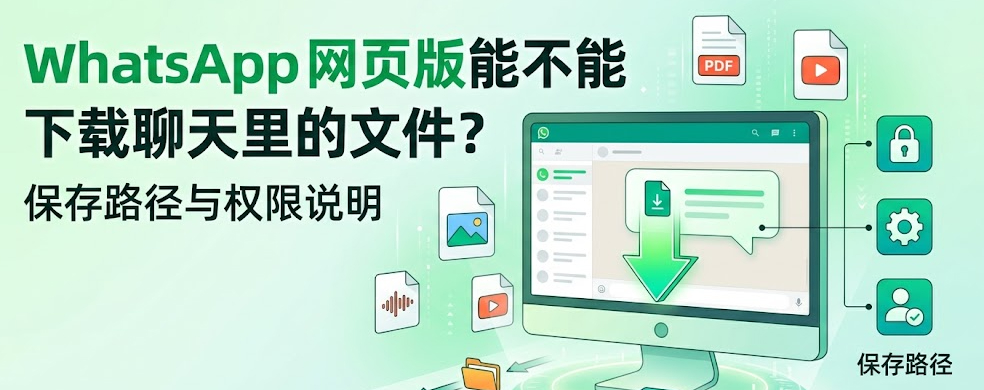 WhatsApp网页版能不能下载聊天里的文件