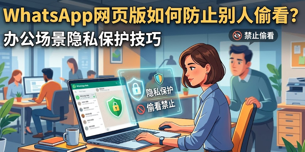WhatsApp网页版如何防止别人偷看