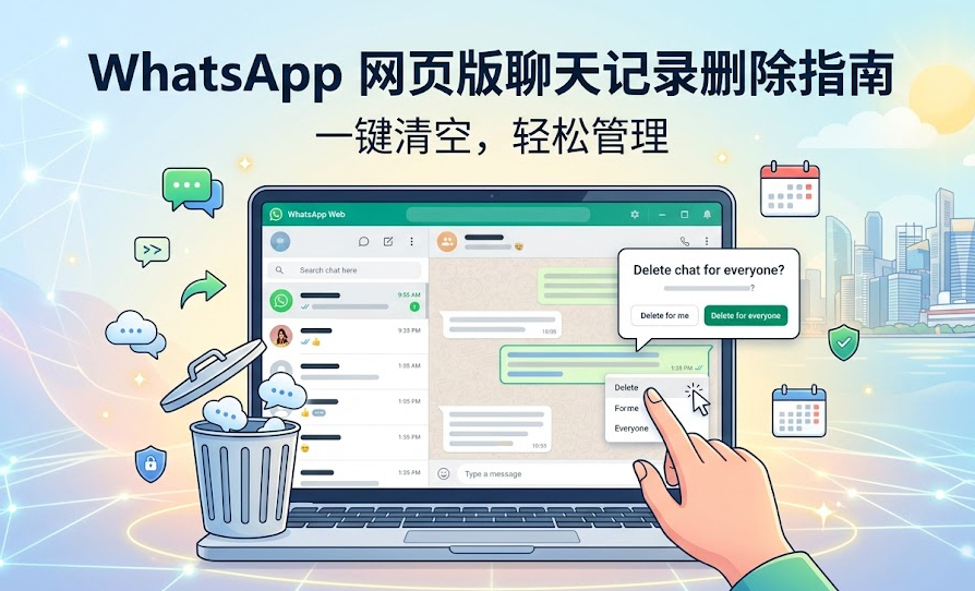 WhatsApp网页版怎么删除聊天记录