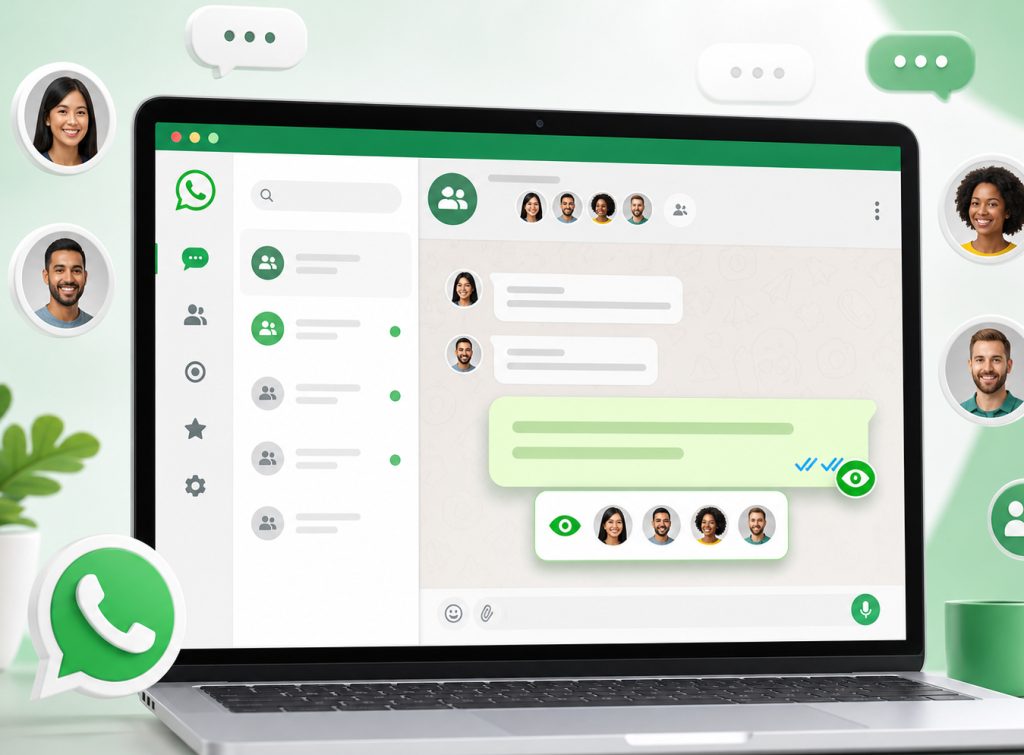 WhatsApp网页版如何查看群组谁看了消息